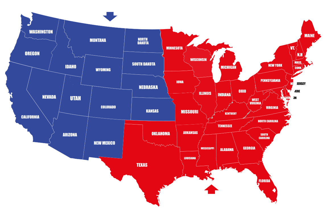 Map of Lifecycle Solutions US service regions: West (Reno, NV) and East (Williston, SC)