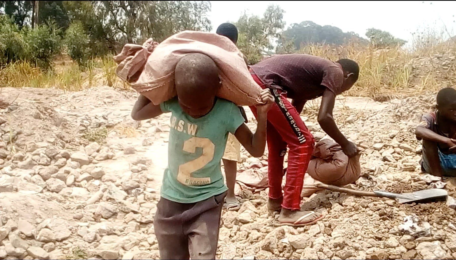 Child miners in the developing world