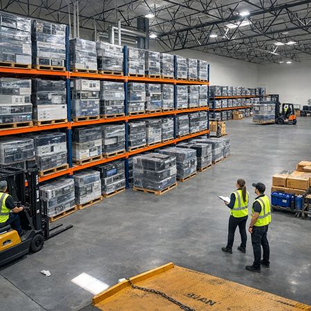 Lifecycle Solutions electronics recycling warehouse